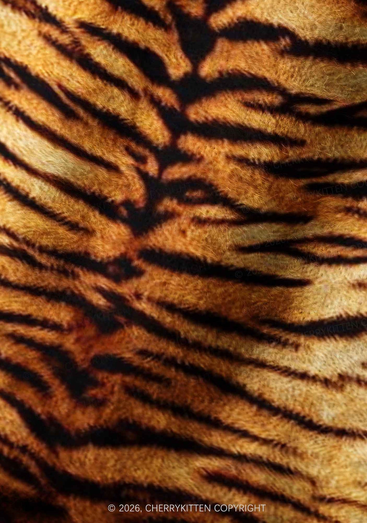 Tiger Stripes Y2K Print Knit Beanie Cherrykitten
