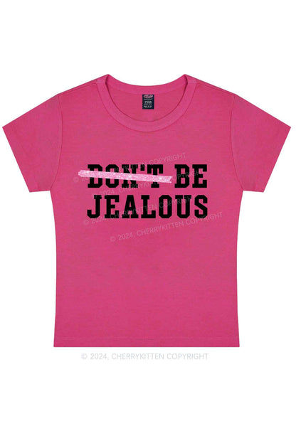 Curvy Be Jealous Y2K Baby Tee Cherrykitten