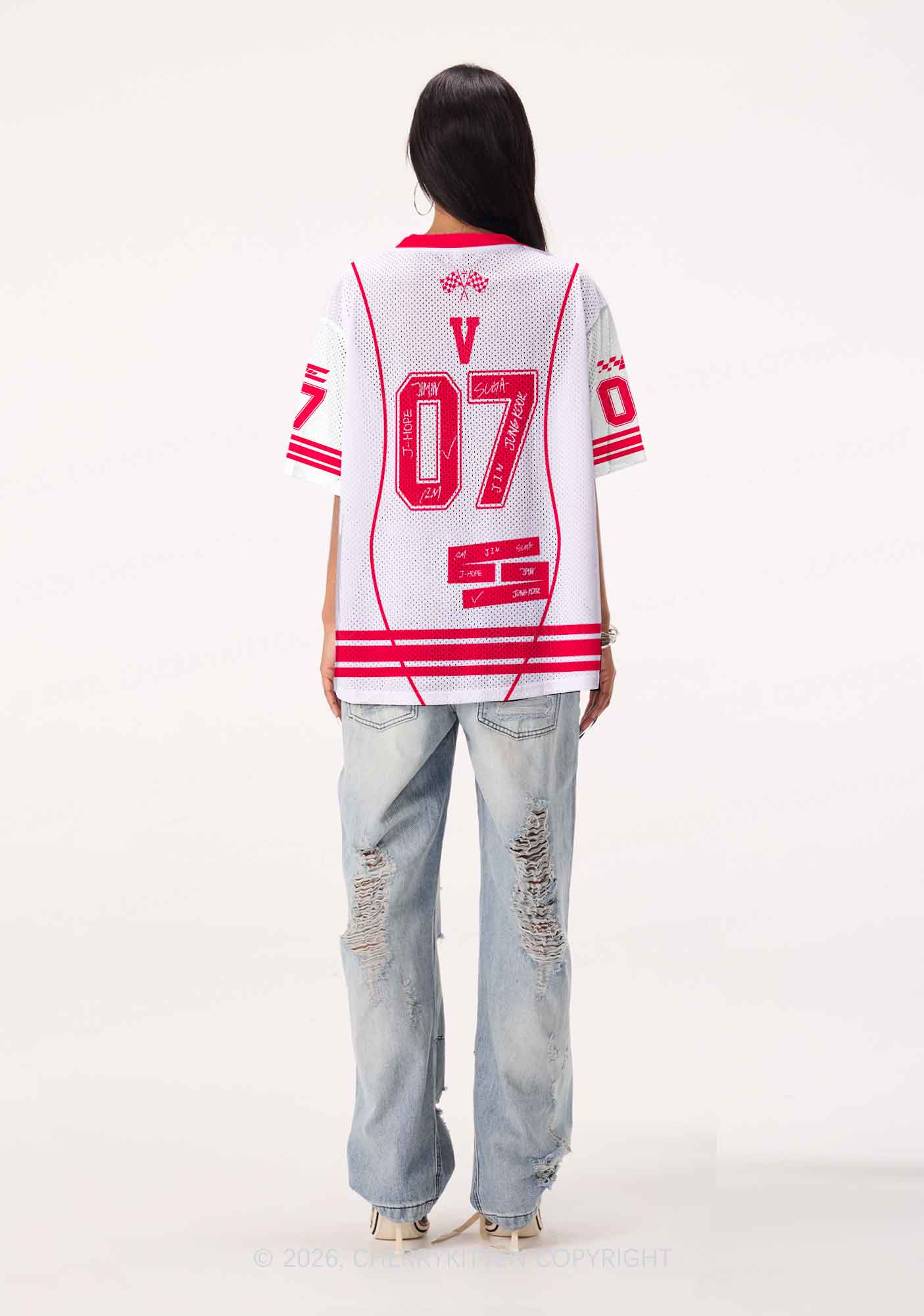 Kpop Muscle Boy Y2K Sport Jersey Shirts Cherrykitten
