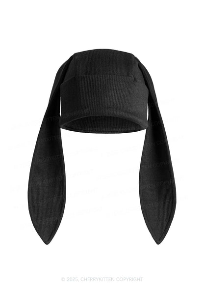 Bunny Ear Y2K Knitted Hat Cherrykitten
