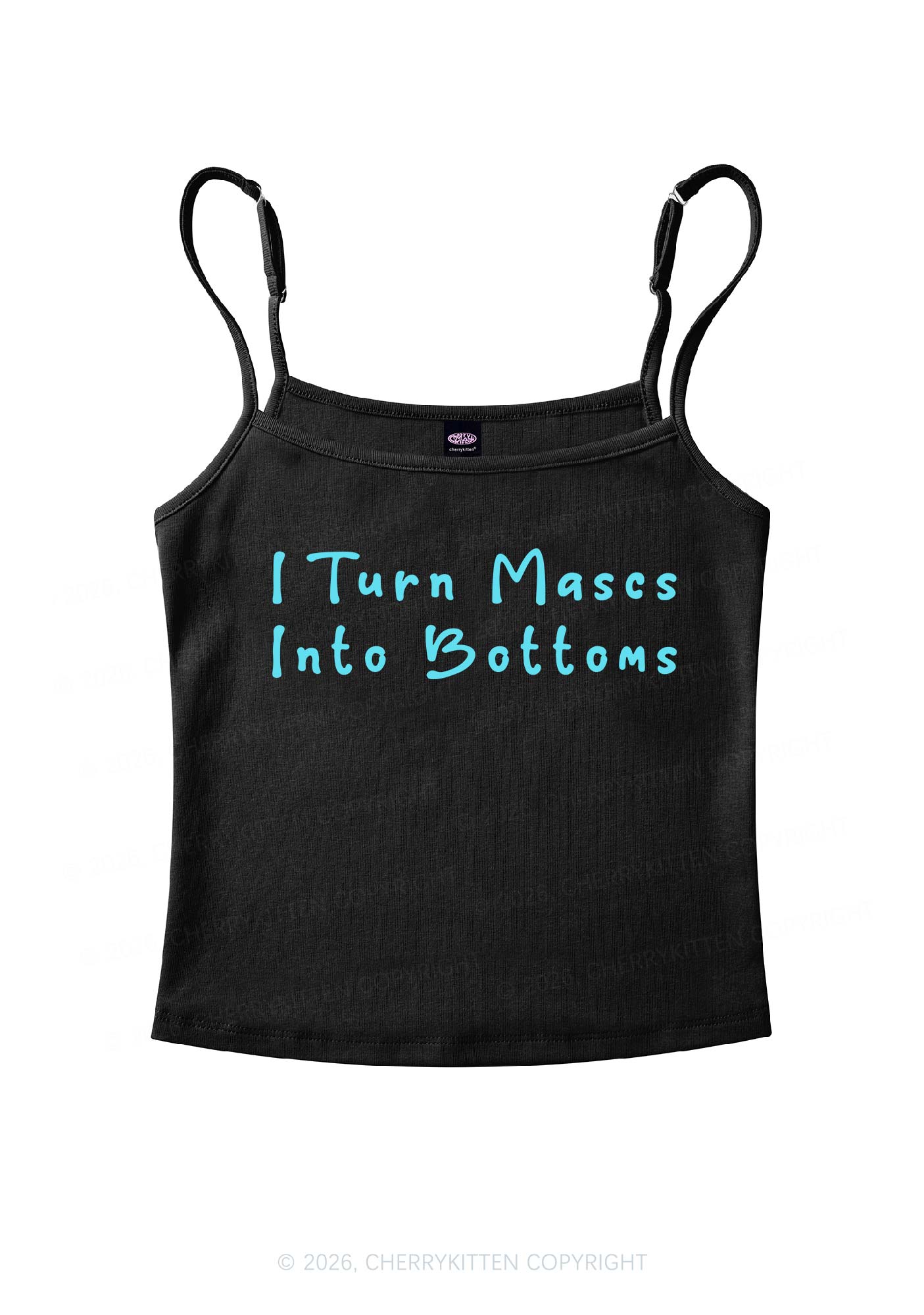 Turn Mascs Into Bottoms Pride Y2K Spaghetti Strap Cami Cherrykitten