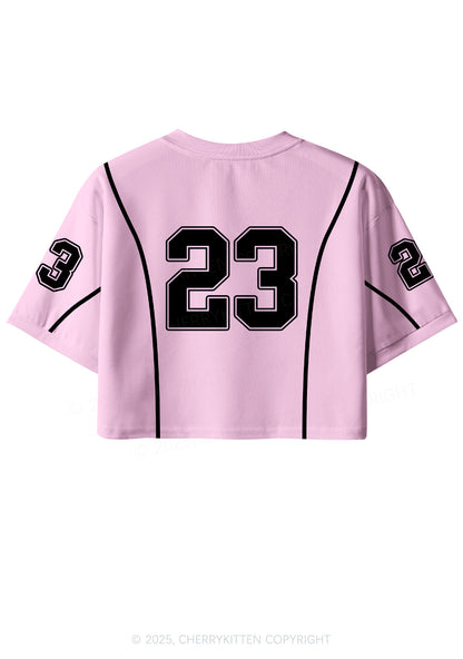 Custom White Lesbian Princess Pride Y2K Crop Sport Jersey Shirts Cherrykitten