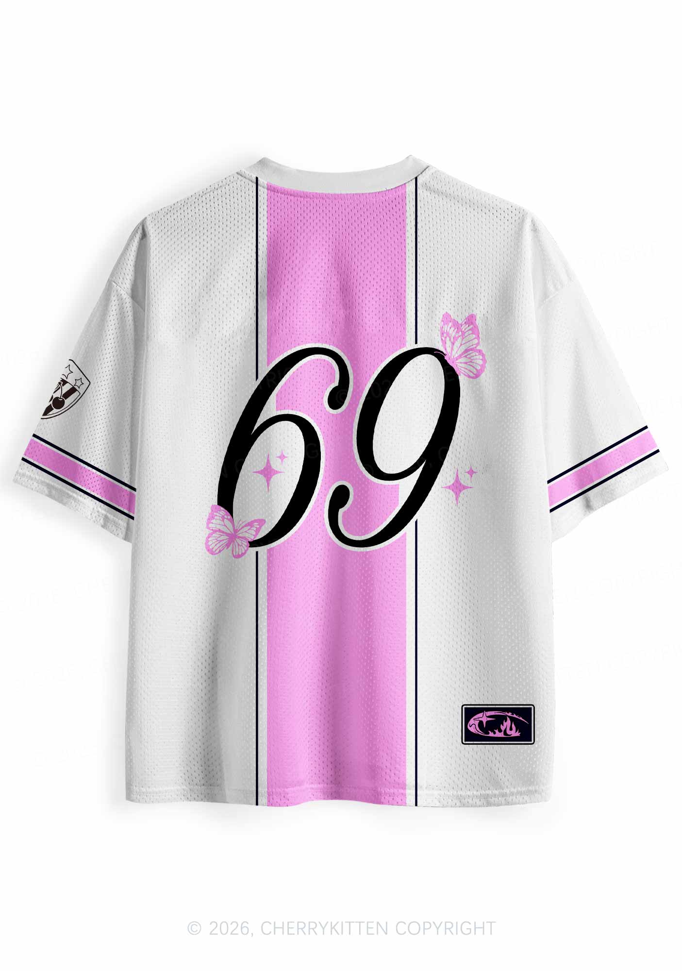 White Bisexual Princess Pride Y2K Sport Jersey Shirts Cherrykitten