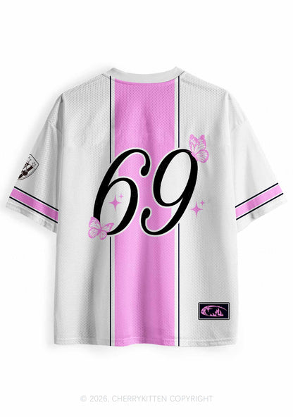 White Bisexual Princess Pride Y2K Sport Jersey Shirts Cherrykitten