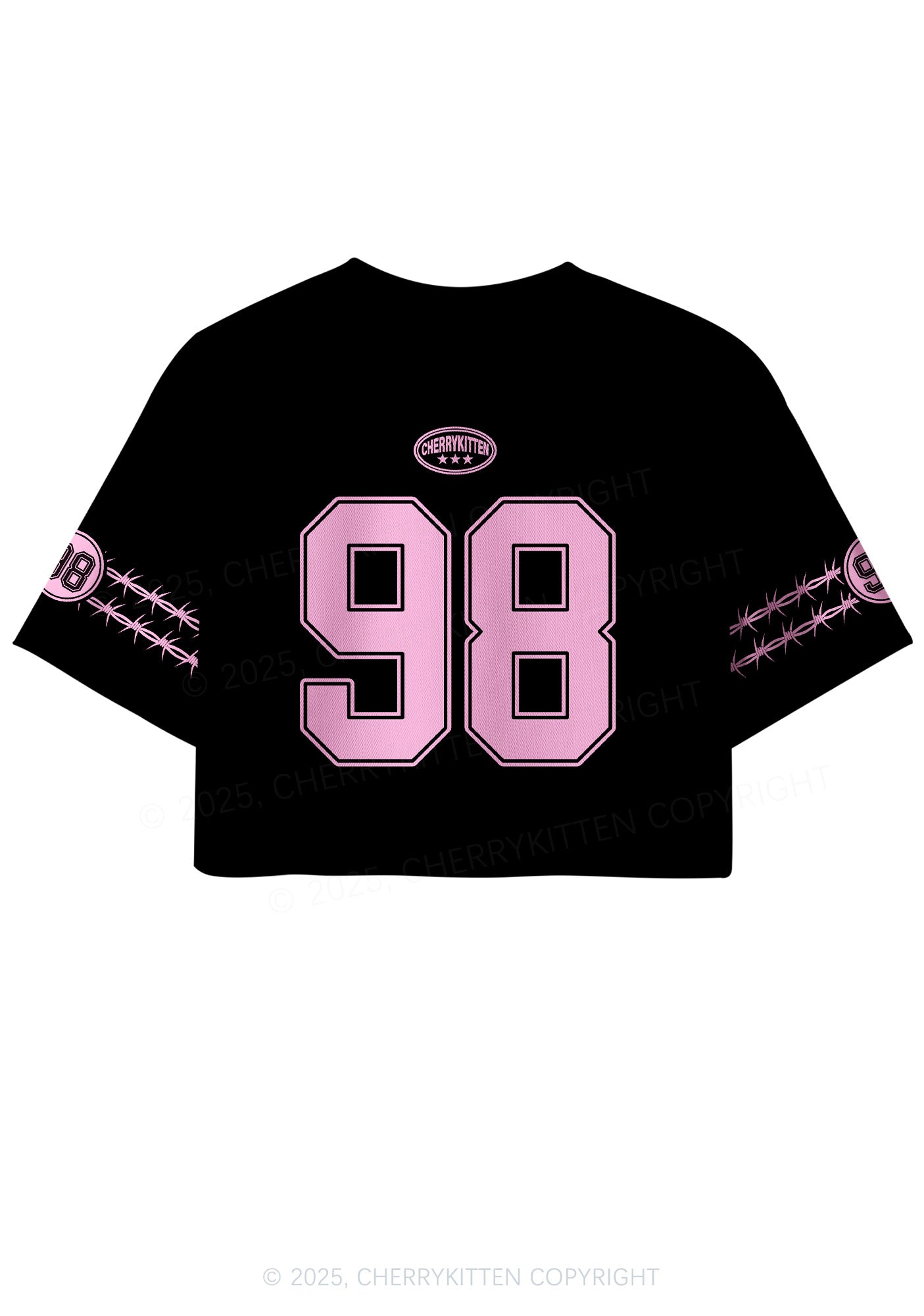 Custom Pink Lesbian Princess Pride Y2K Crop Sport Jersey Shirts Cherrykitten