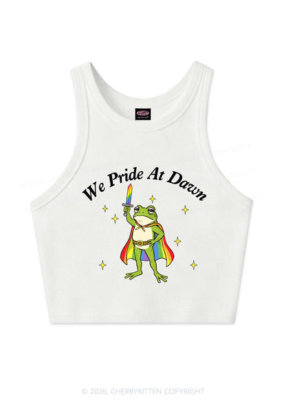 We Pride At Dawn Y2K Crop Tank Top Cherrykitten