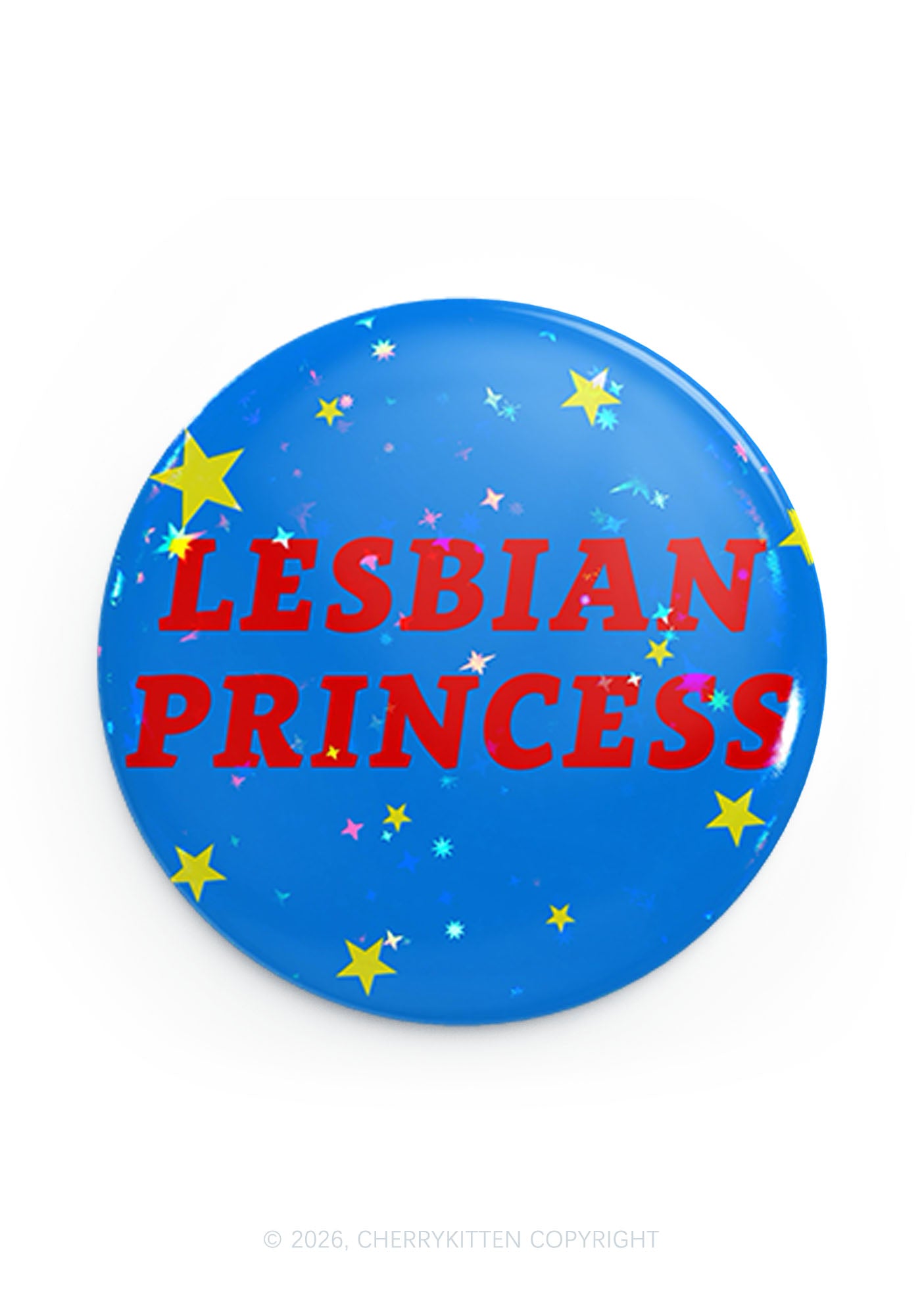 Blue Lesbian Princess Pride 1Pc Y2K Pin Badge Cherrykitten