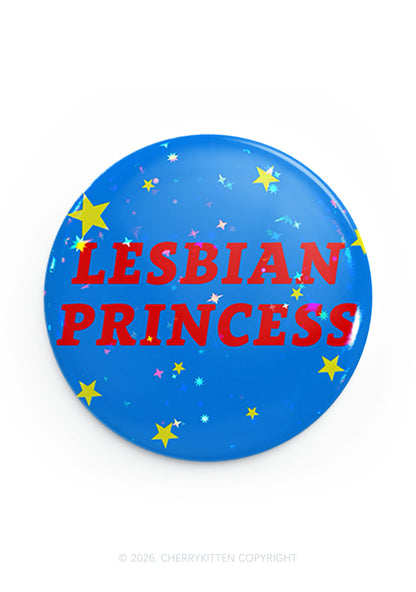 Blue Lesbian Princess Pride 1Pc Y2K Pin Badge Cherrykitten