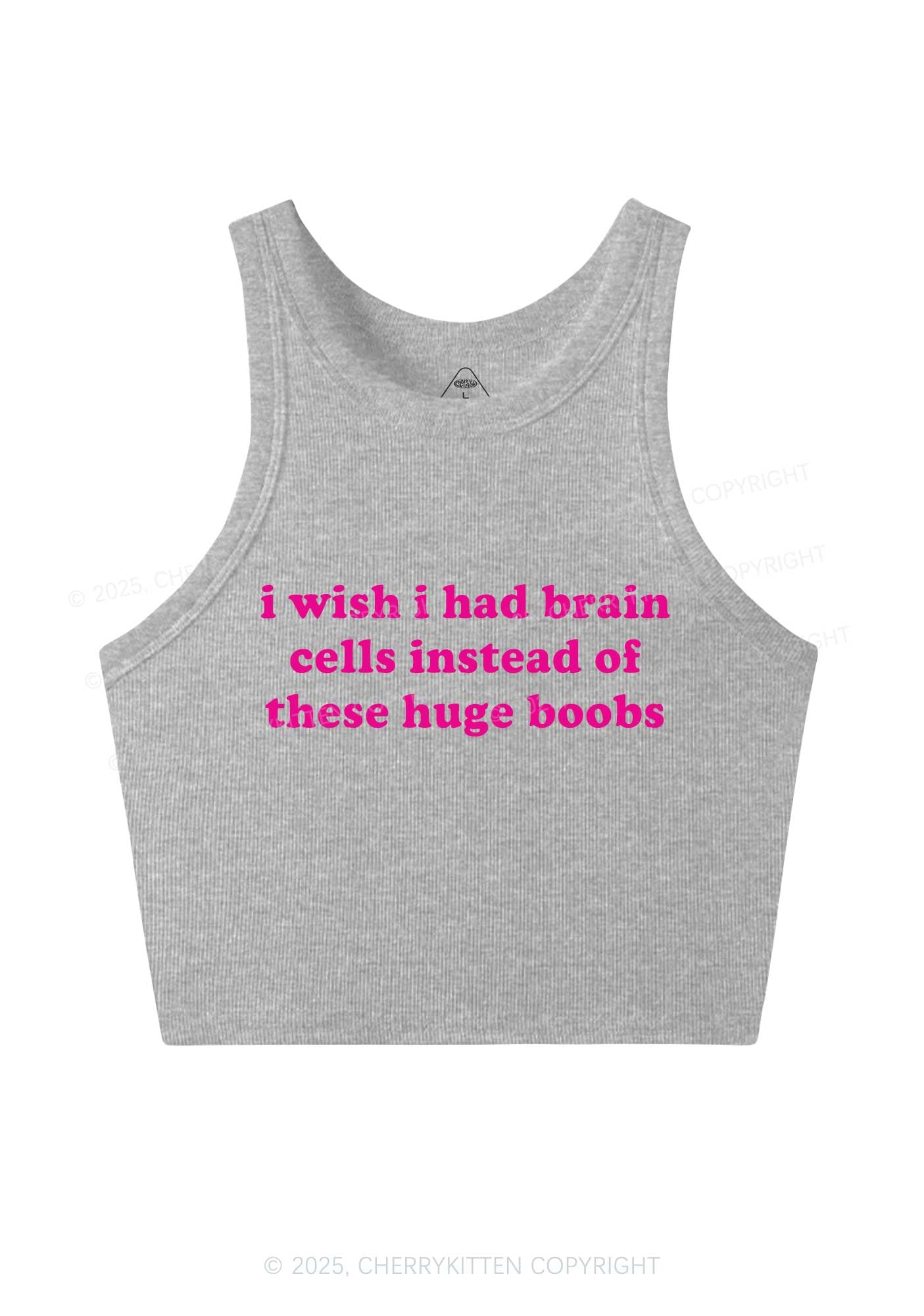 I Had Brain Cells Y2K Crop Tank Top Cherrykitten