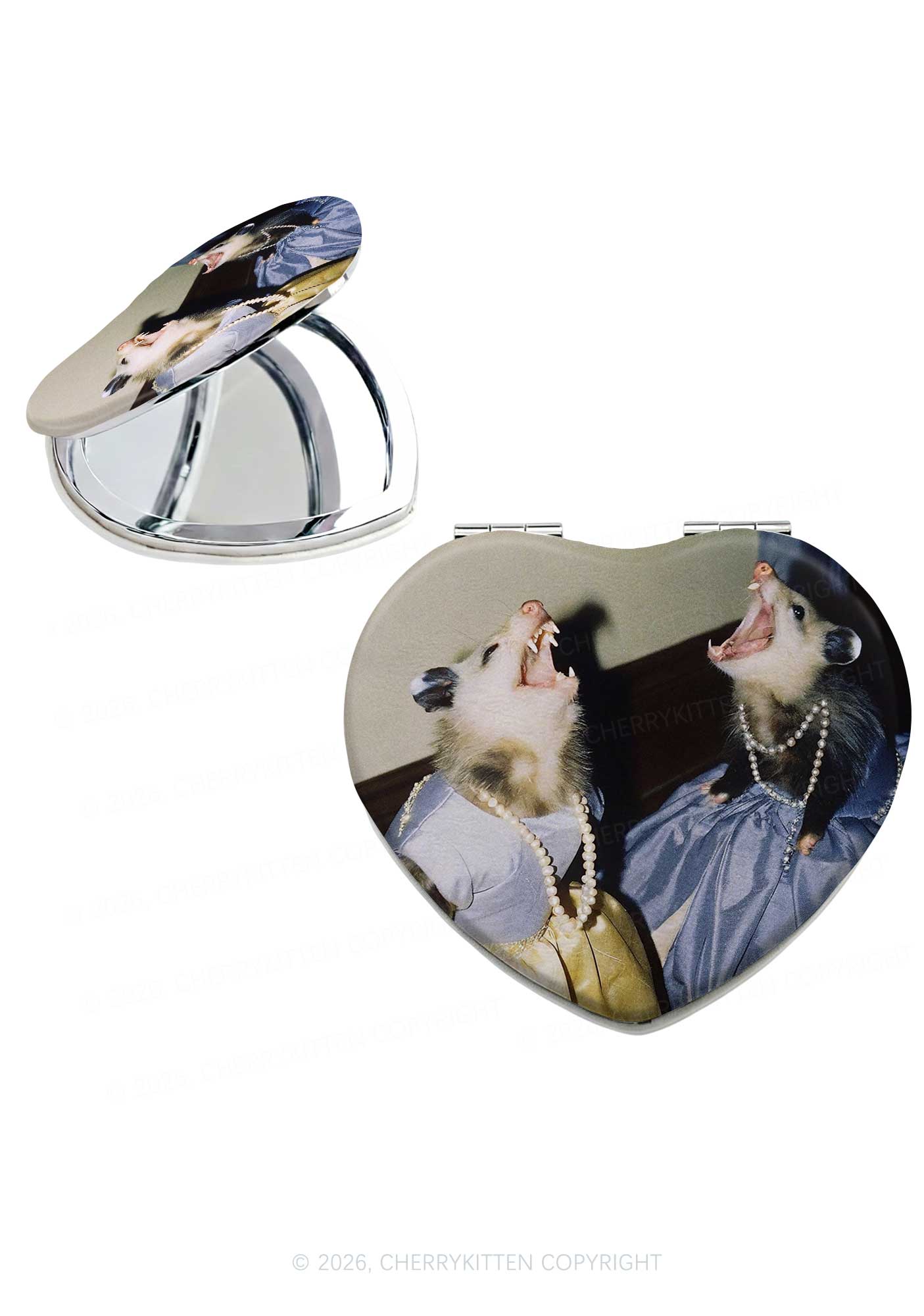 Princess Rats Y2K Folding Makeup Mirror Cherrykitten