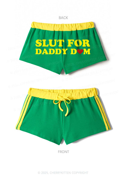 Slxt For Daddy Dom Y2K Drawstring Mini Shorts Cherrykitten