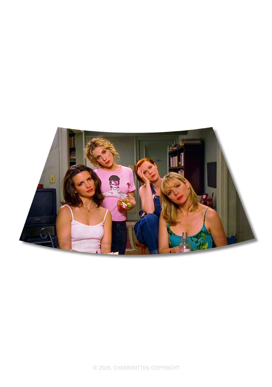 Girl Puzzled Y2K Print Mini Skirt Cherrykitten