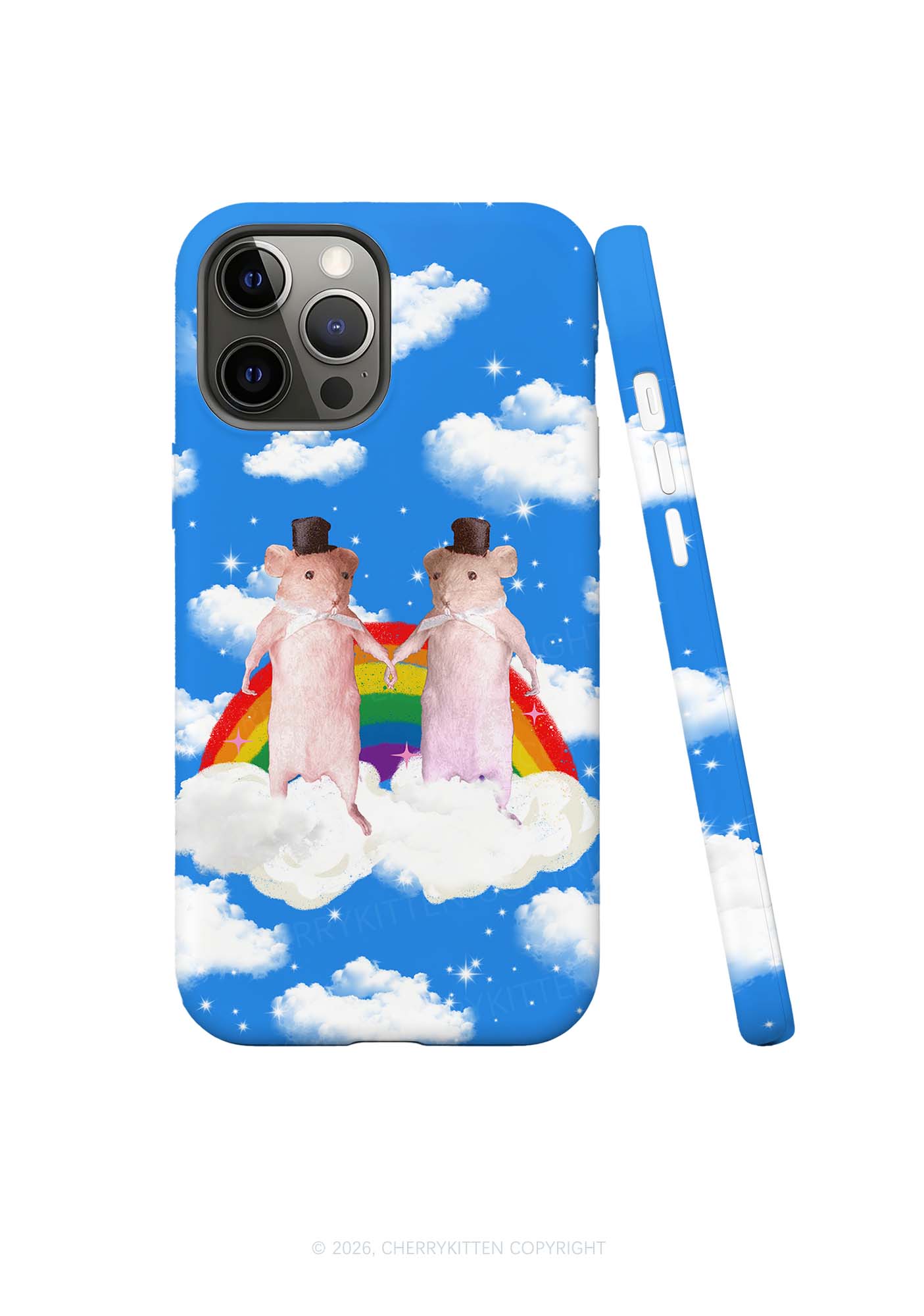 Rainbow Gay Rats Pride Y2K Phone Case Cherrykitten