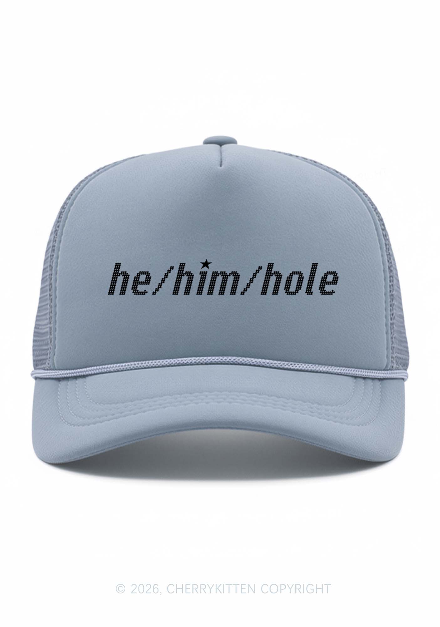 He Him Hole Pride Y2K Trucker Hat Cherrykitten