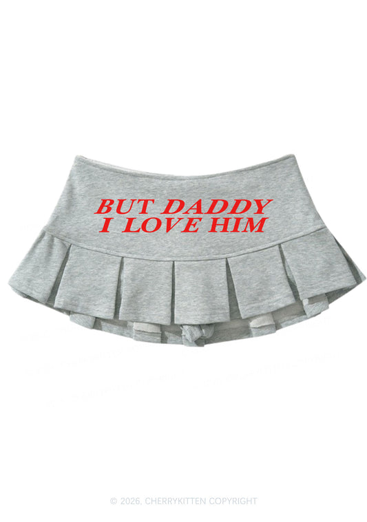 But Daddy I Love Him Pride Y2K Mini Pleated Skirts Cherrykitten