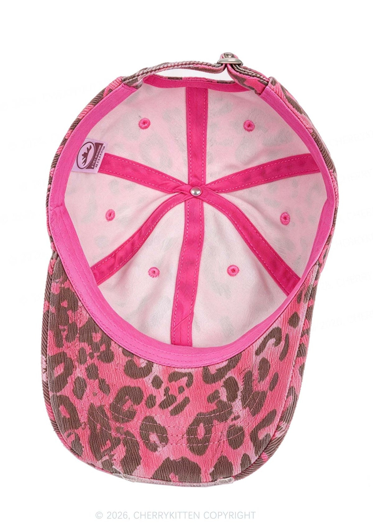 Pink Leopard Y2K Baseball Cap Cherrykitten