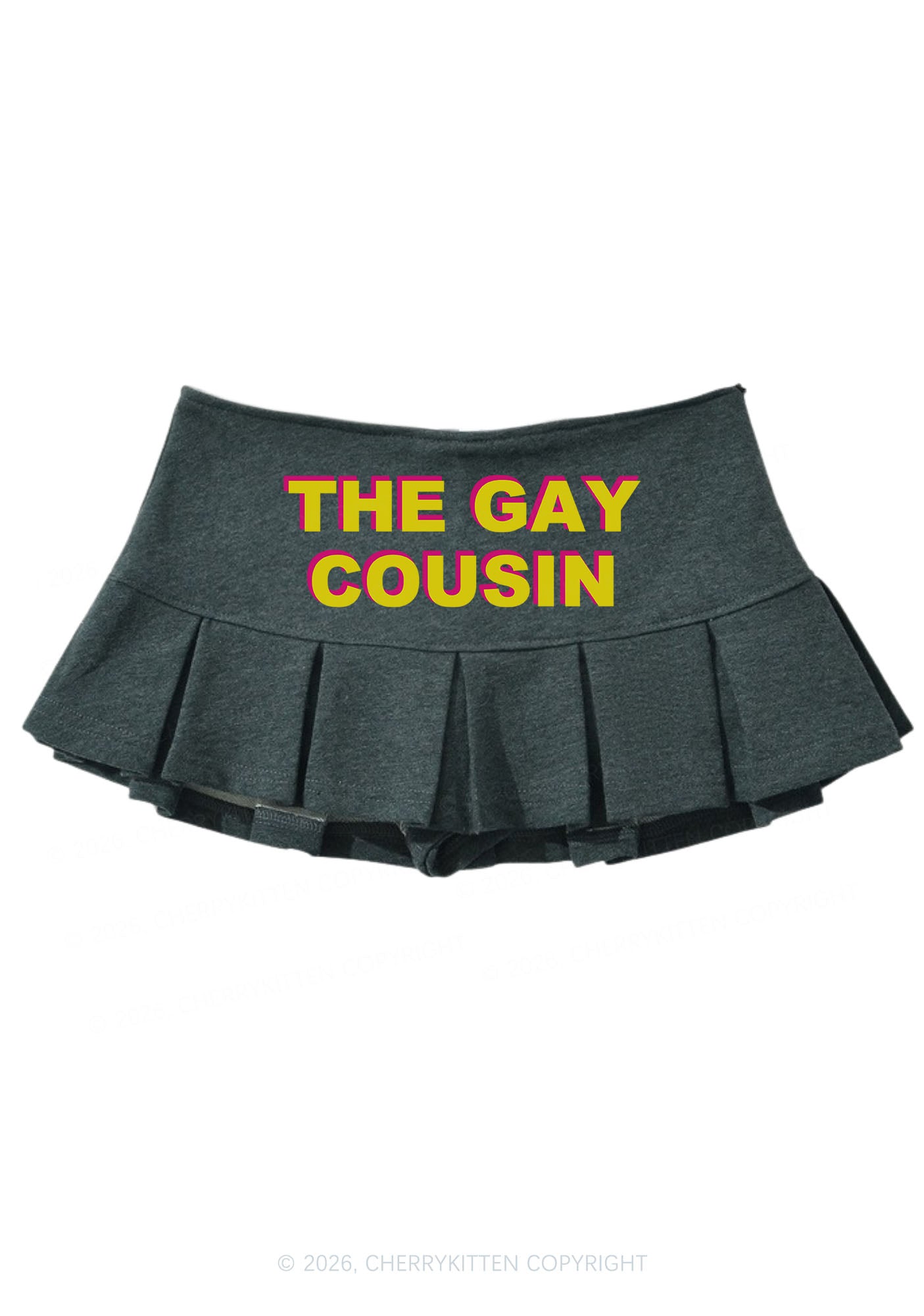 The Gay Cousin Pride Y2K Mini Pleated Skirts Cherrykitten