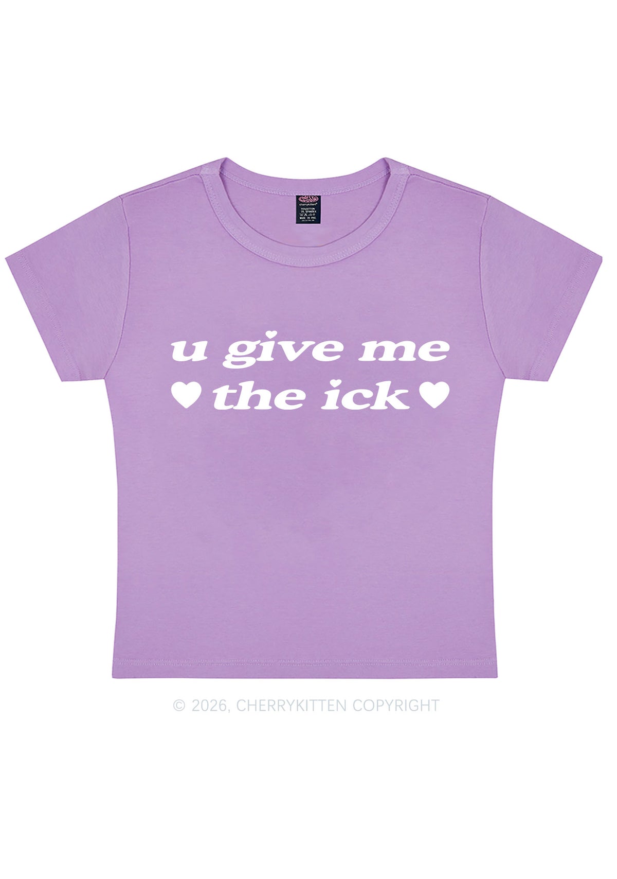 Give Me Ick Y2K Baby Tee Cherrykitten