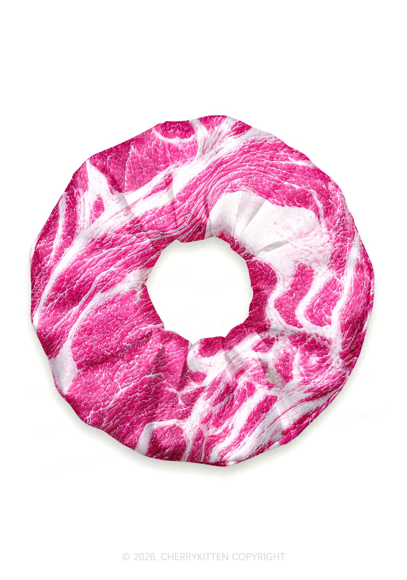 Halloween Pink Beef Texture Y2K Hair Scrunchie Cherrykitten