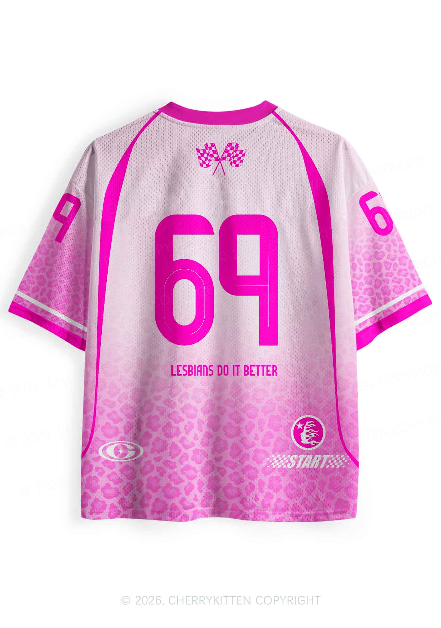 Pink Lesbians Do It Better Pride Y2K Sport Jersey Shirts Cherrykitten