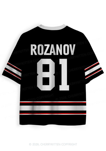 Black I Love Hockey HR Y2K Sport Jersey Shirts Cherrykitten