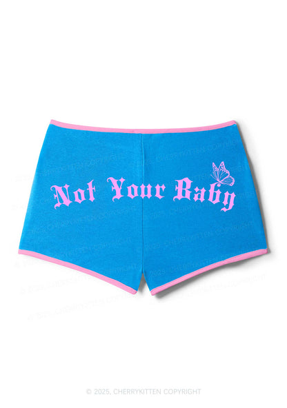 Not Your Baby Y2K Booty Shorts Cherrykitten