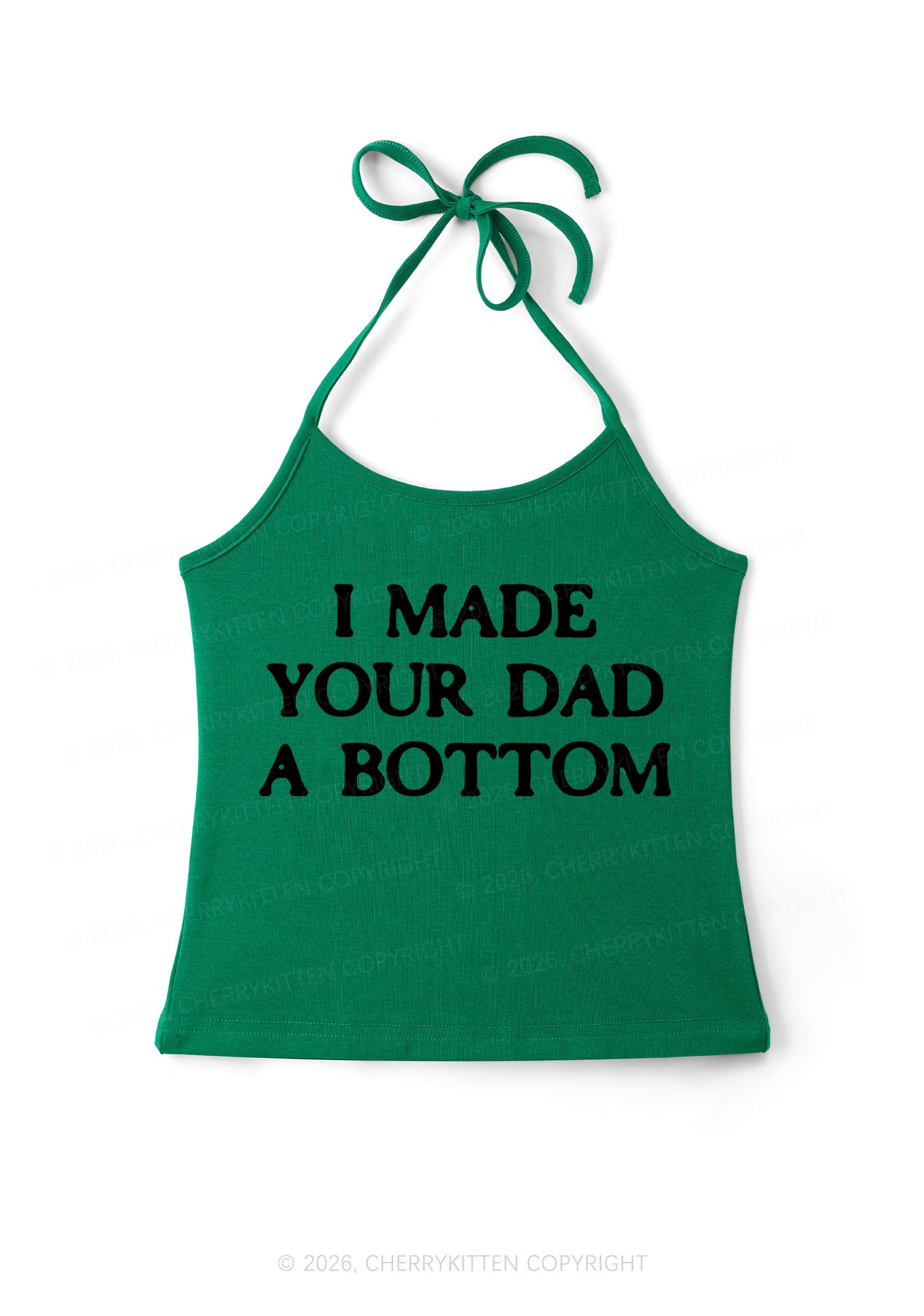 Made Your Dad Bottom Pride Y2K Halter Neck Cami Cherrykitten
