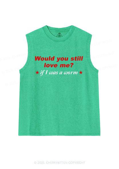 Would You Love Me Y2K Washed Muscle Tank Cherrykitten