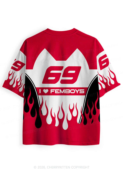 I Love Femboys Pride Y2K Sport Jersey Shirts Cherrykitten