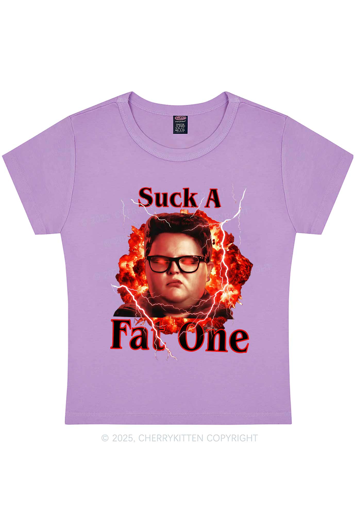 Suck A Fat One Y2K Baby Tee Cherrykitten