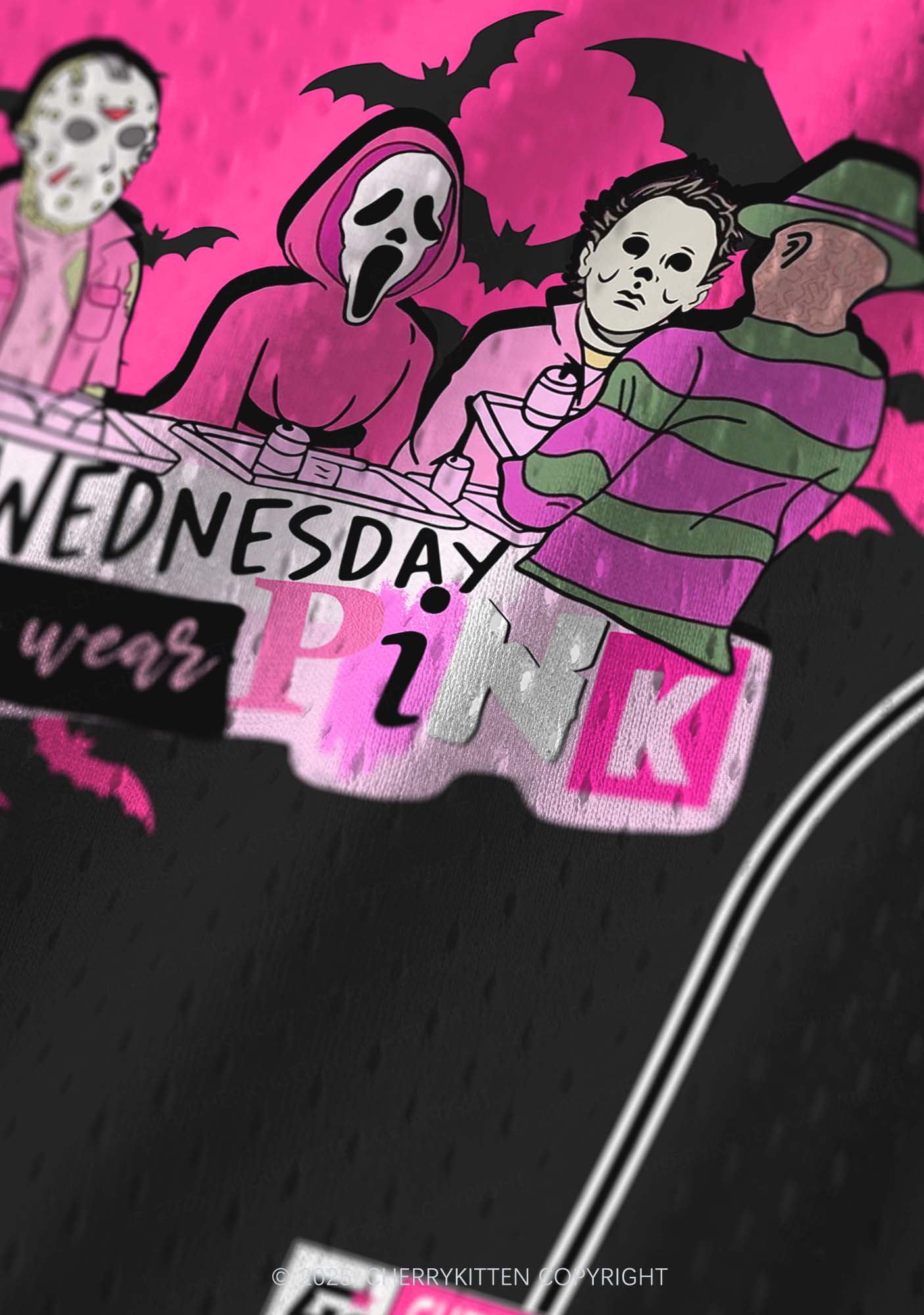 Halloween Custom We Wear Pink Y2K Sport Jersey Tank Cherrykitten