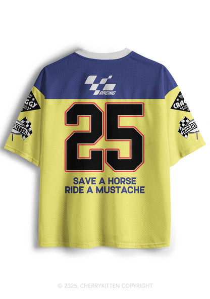 Custom Ride A Mustache Y2K Sport Jersey Shirts Cherrykitten