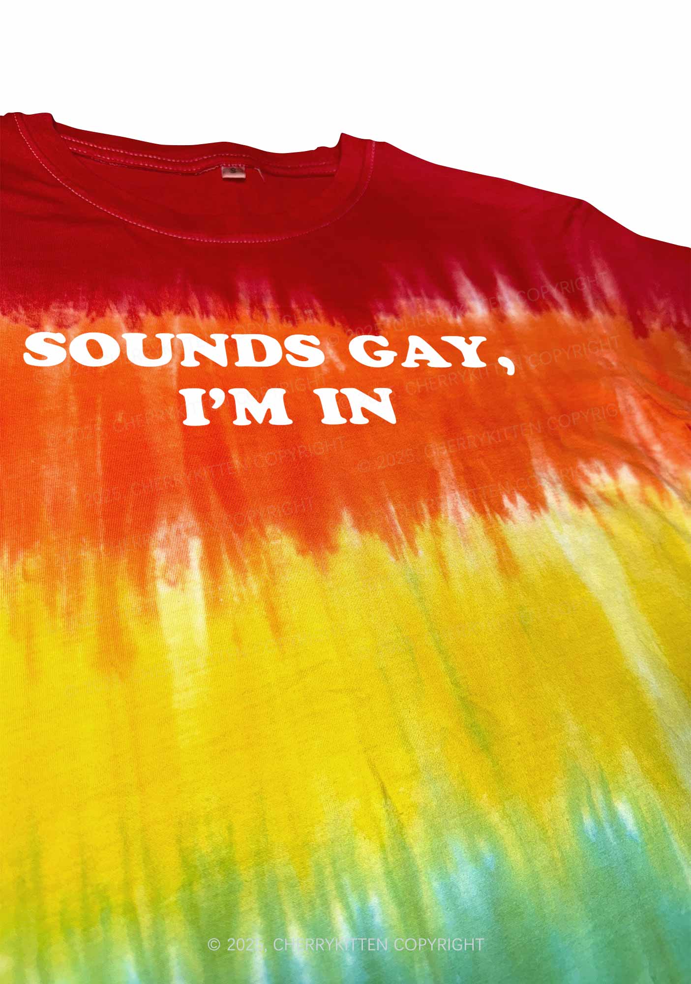 Sounds Gay Y2K Tie Dye Shirts Cherrykitten