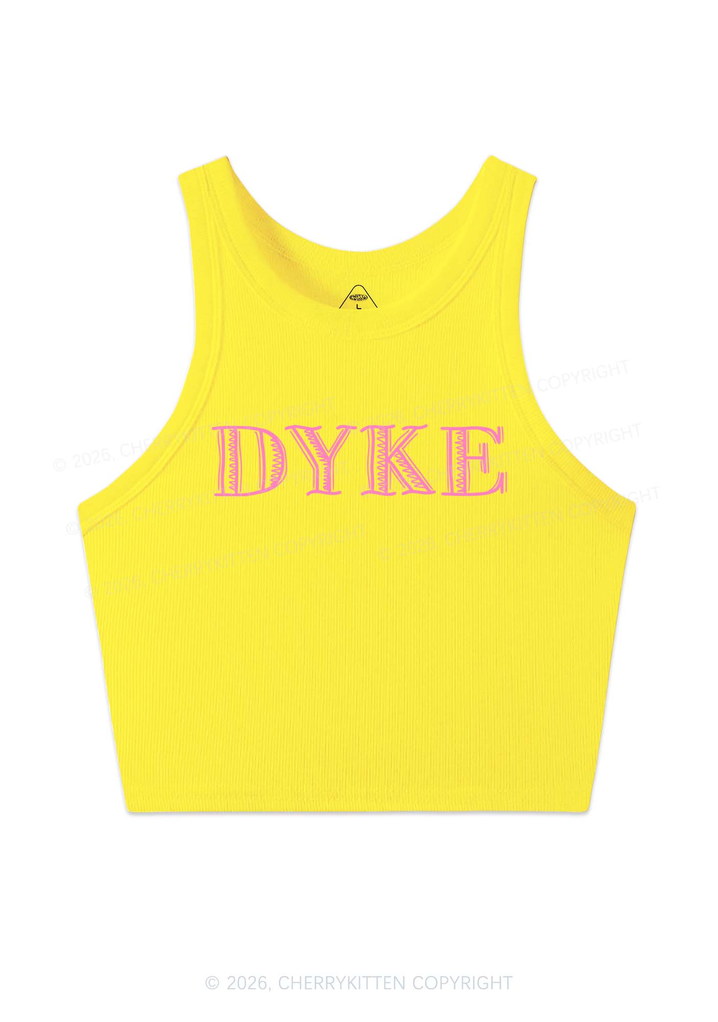 DYKE Y2K Crop Tank Top Cherrykitten