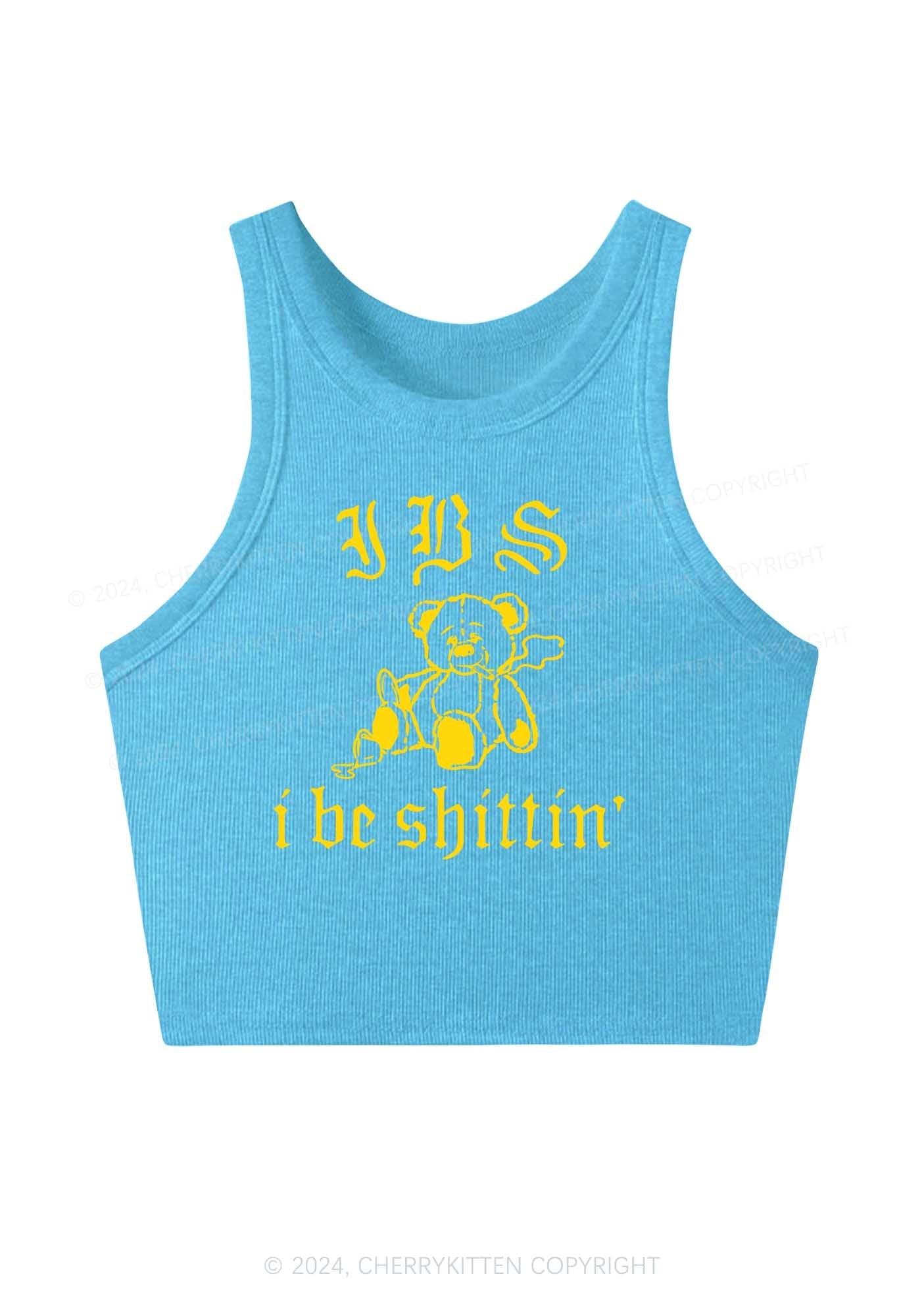 I Be Shitting Y2K Crop Tank Top Cherrykitten