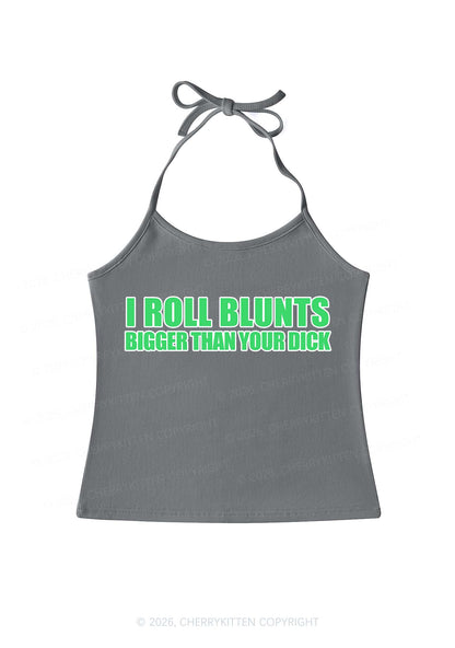 I Roll Blunts Y2K Halter Neck Cami Cherrykitten