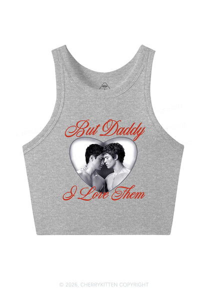 Retro But Daddy I Love Them HR Y2K Crop Tank Top Cherrykitten