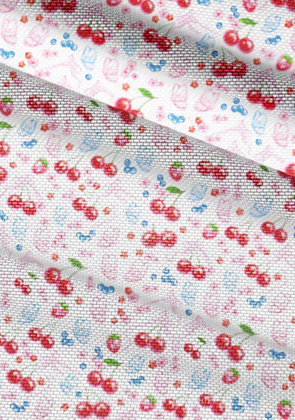 White Cherry Pie Y2K Mesh Ruched  Waist  V Neck Top Cherrykitten