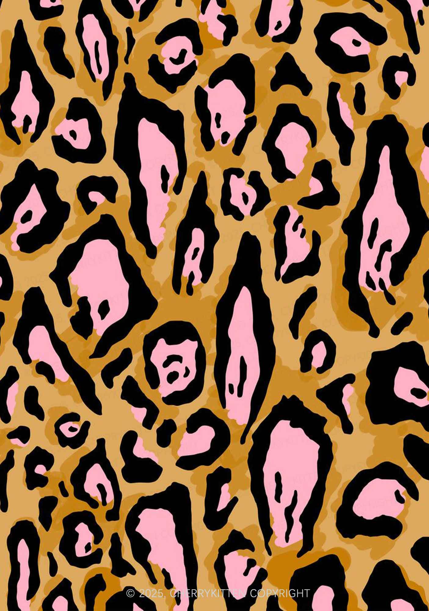 Pink Spotted Leopard Y2K Print Bikini Set Cherrykitten