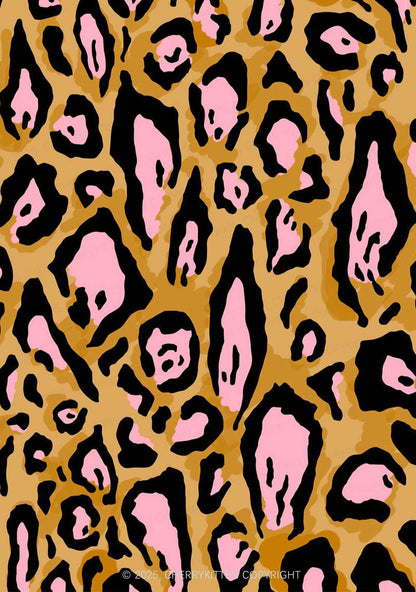Pink Spotted Leopard Y2K Print Bikini Set Cherrykitten