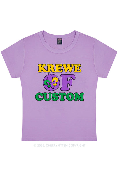 Krewe Of Custom Y2K Baby Tee Cherrykitten