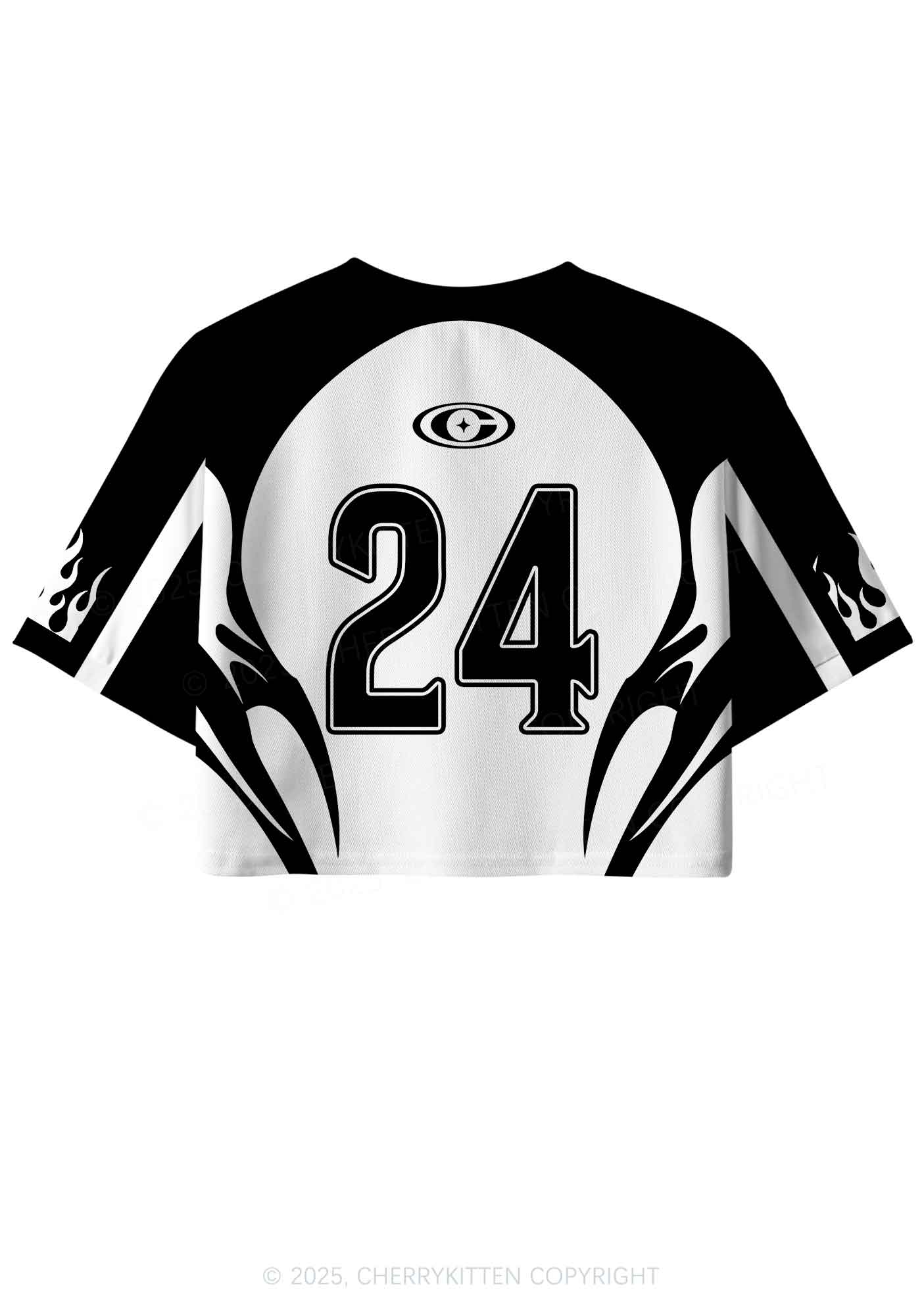 Custom Cxxt Flame Y2K Crop Sport Jersey Shirts Cherrykitten