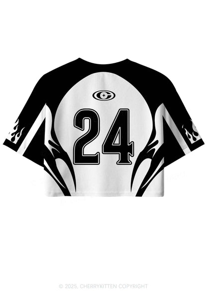 Custom Cxxt Flame Y2K Crop Sport Jersey Shirts Cherrykitten