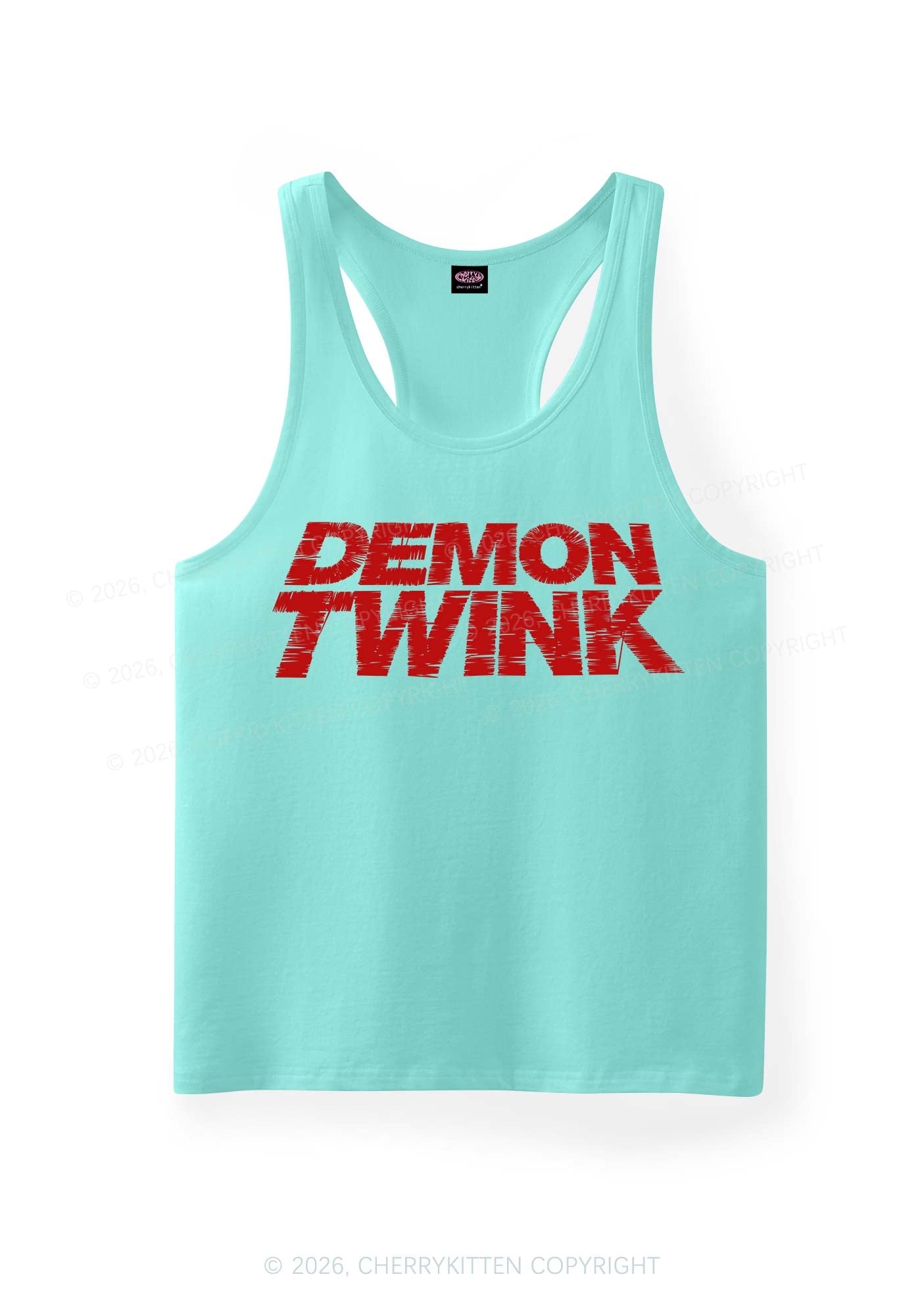Demon Twink Pride Y2K Men Racerback Tank Top Cherrykitten