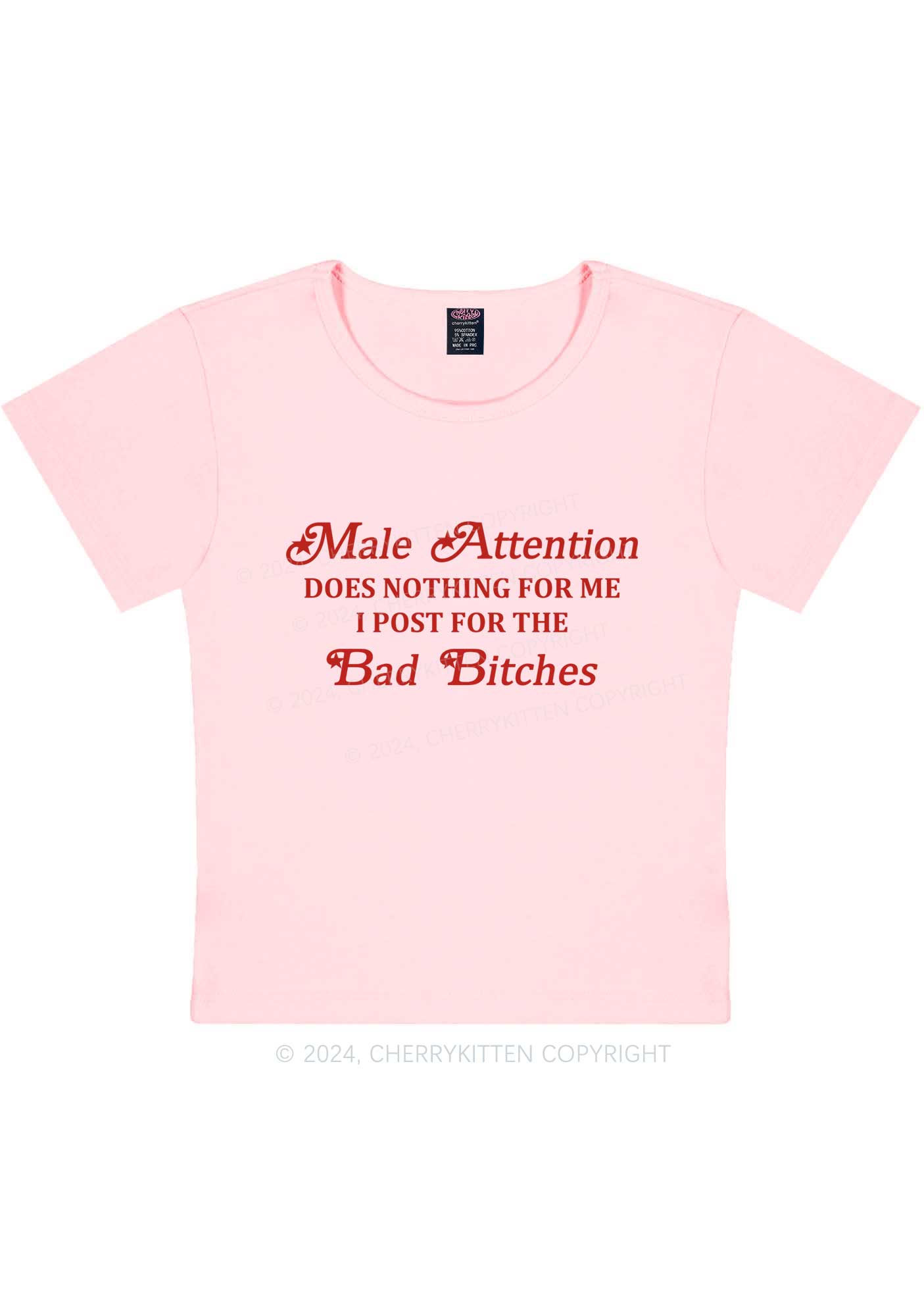 Male Attention Y2K Baby Tee Cherrykitten