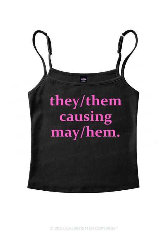 They Causing May Pride Y2K Spaghetti Strap Cami Cherrykitten