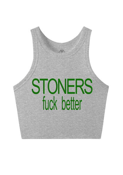 Stoners Fxxk Better Y2K Crop Tank Top Cherrykitten