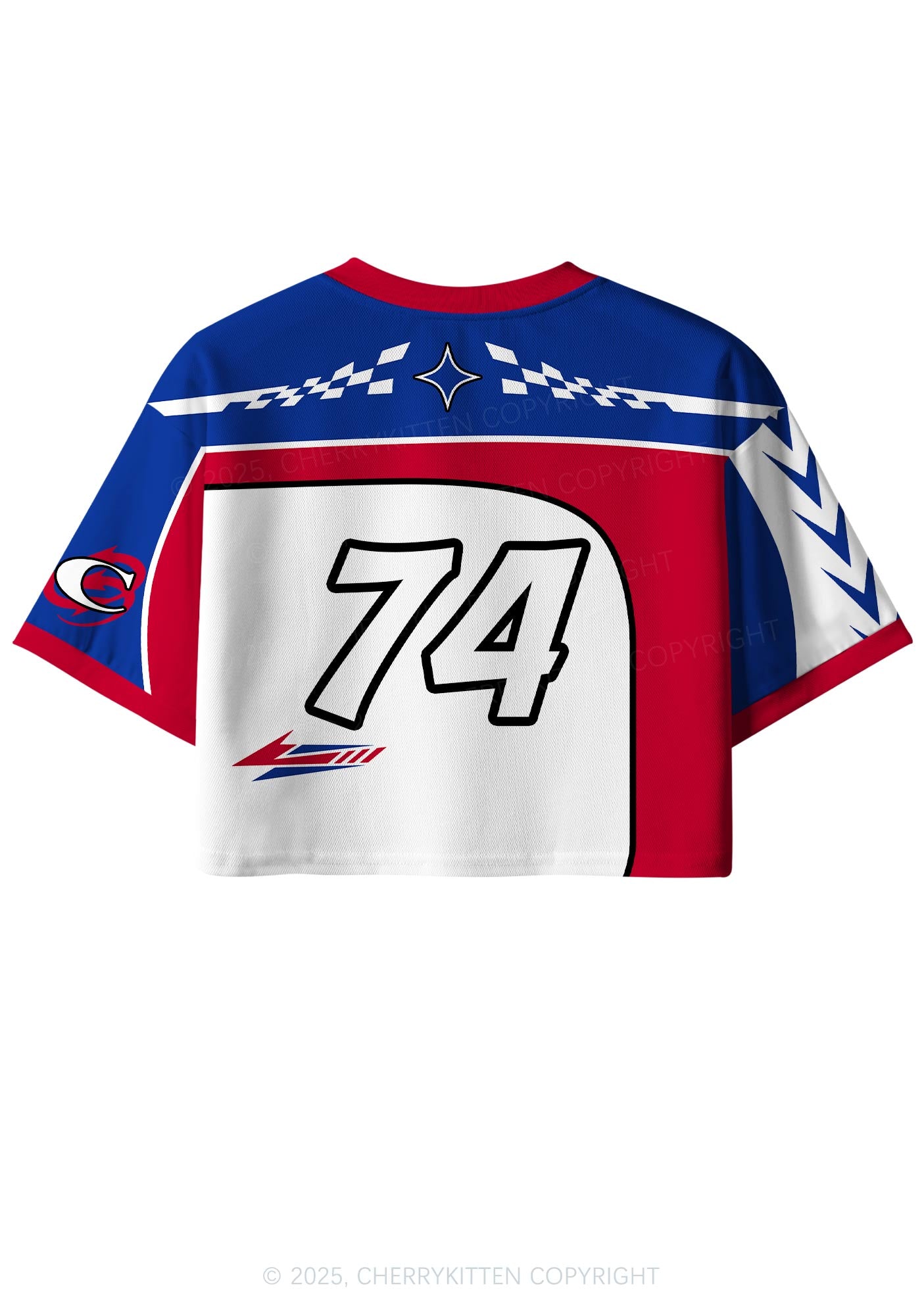 Custom Red Feral Y2K Crop Sport Jersey Shirts Cherrykitten