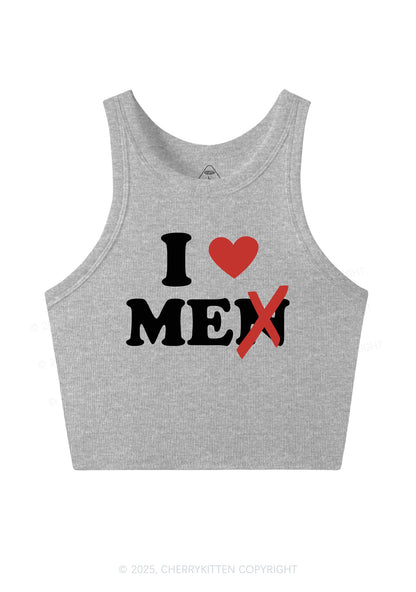 Love Me Not Men Y2K Crop Tank Top Cherrykitten