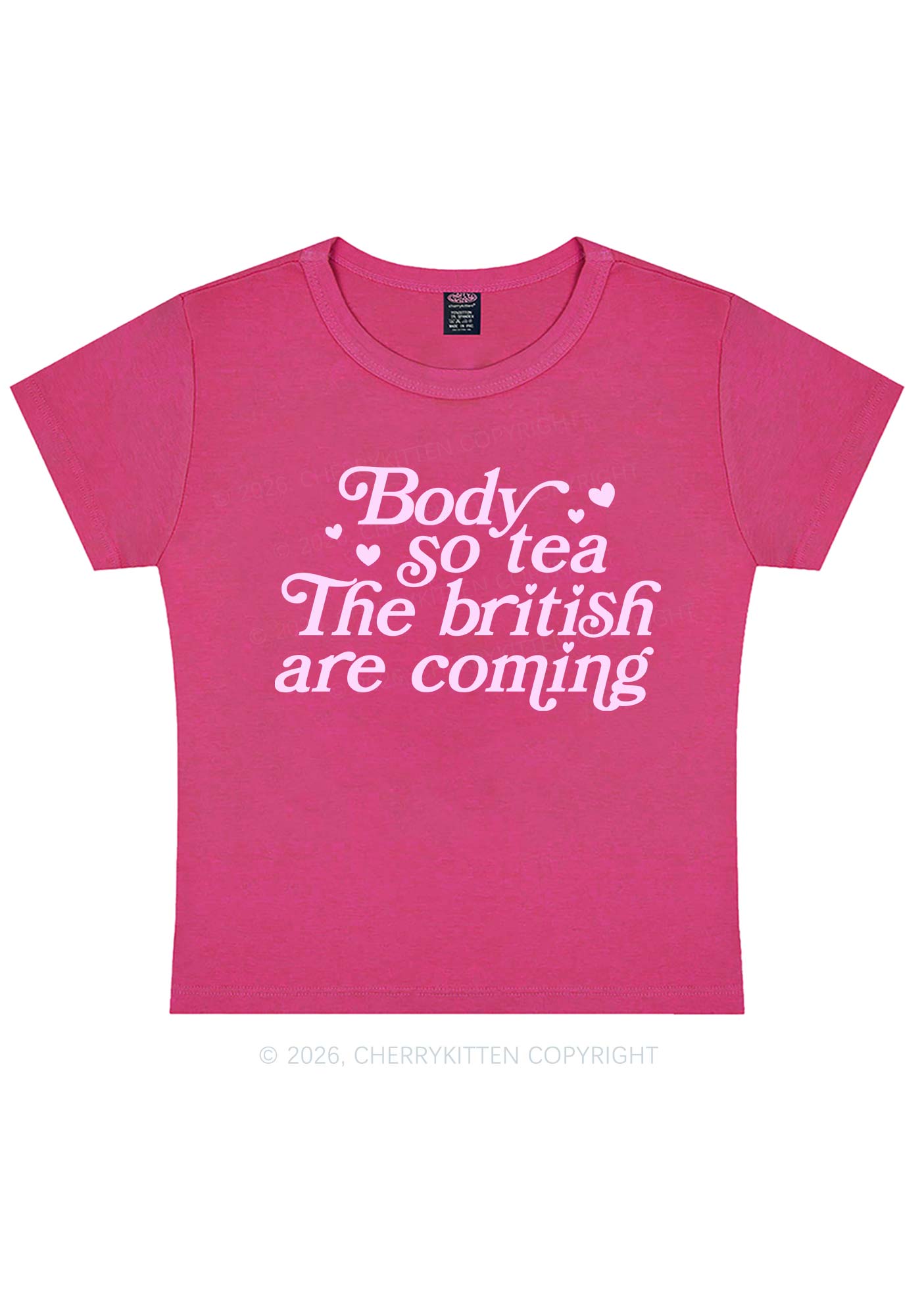 The British Are Coming Y2K Baby Tee Cherrykitten